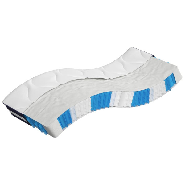 VidaXL materac kieszeniowy Biały 70 x 200 cm Pianka 414531