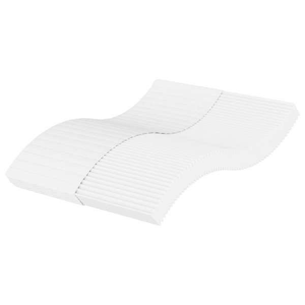 VidaXL Materac piankowy biały 140x190 cm 211377