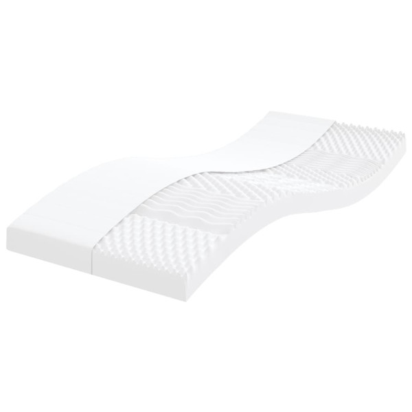VidaXL Materace piankowe 2 szt. białe 100x200 cm 317528