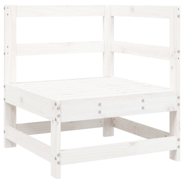 VidaXL Ogrodowa sofa narożna biała 381106