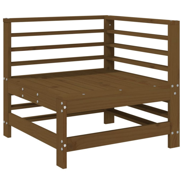 VidaXL Ogrodowa sofa narożna miodowy brąz 470771