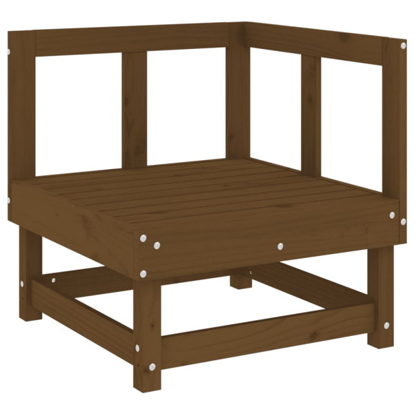 VidaXL Ogrodowa sofa narożna miodowy brąz 470765