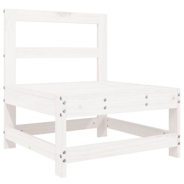 VidaXL Ogrodowa sofa środkowa biała 381102