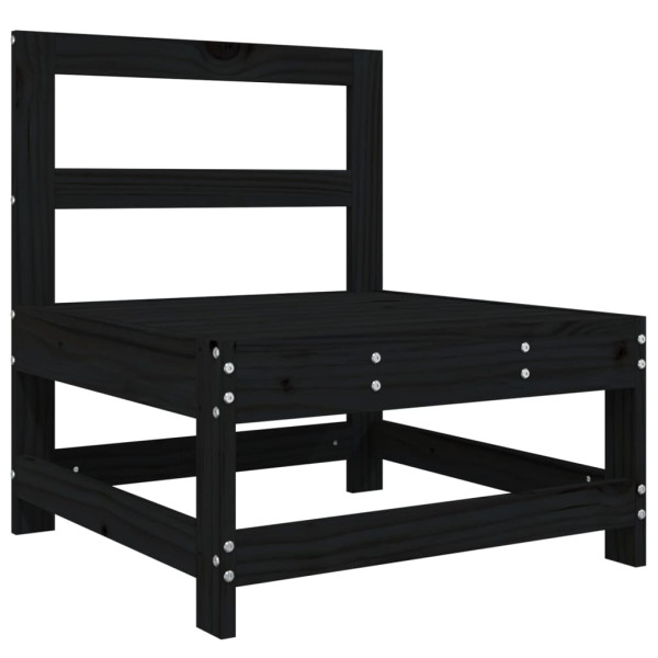 VidaXL Ogrodowa sofa środkowa czarna 381105