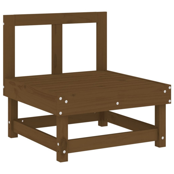VidaXL Ogrodowa sofa środkowa miodowy brąz 481441