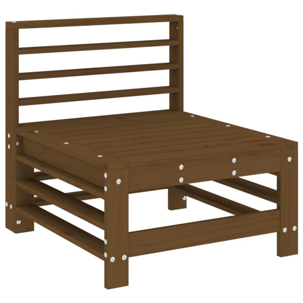 VidaXL Ogrodowa sofa środkowa miodowy brąz 481432