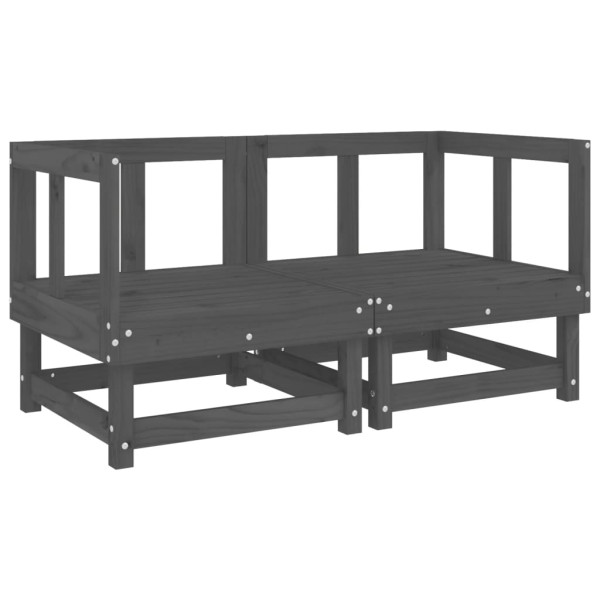 VidaXL Ogrodowe sofy narożne 2 szt. szare 470750