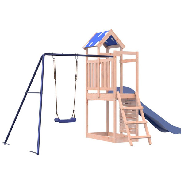 VidaXL ogrodowy plac zabaw Brąz Drewno daglezjowe 471403