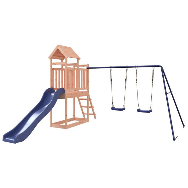 VidaXL ogrodowy plac zabaw Brąz Drewno daglezjowe 471417