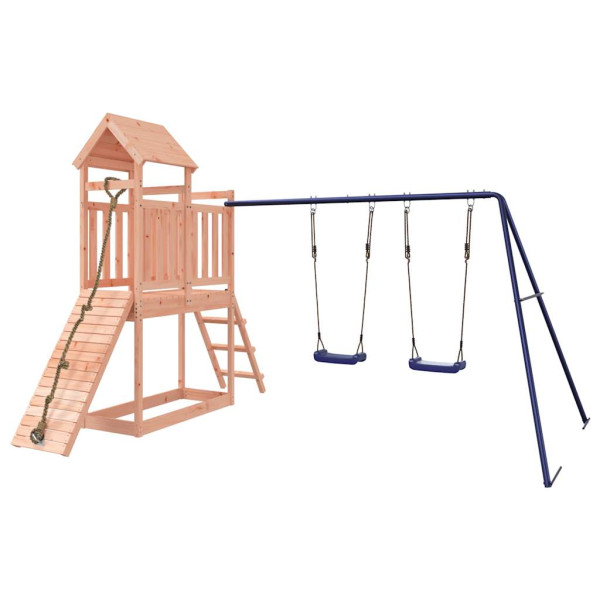 VidaXL ogrodowy plac zabaw Brąz Drewno daglezjowe 471493