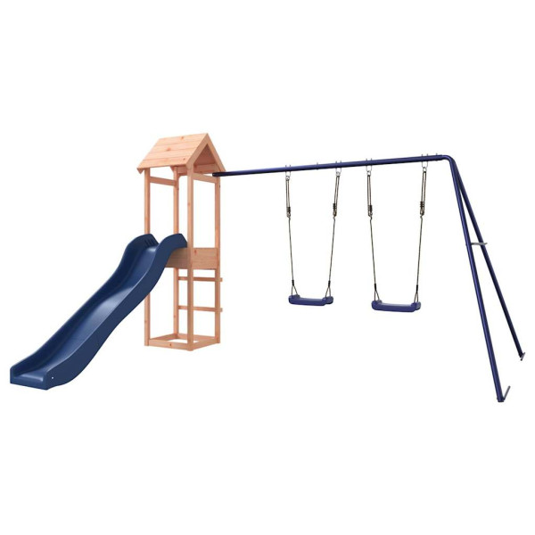 VidaXL ogrodowy plac zabaw Brąz Drewno daglezjowe 471502