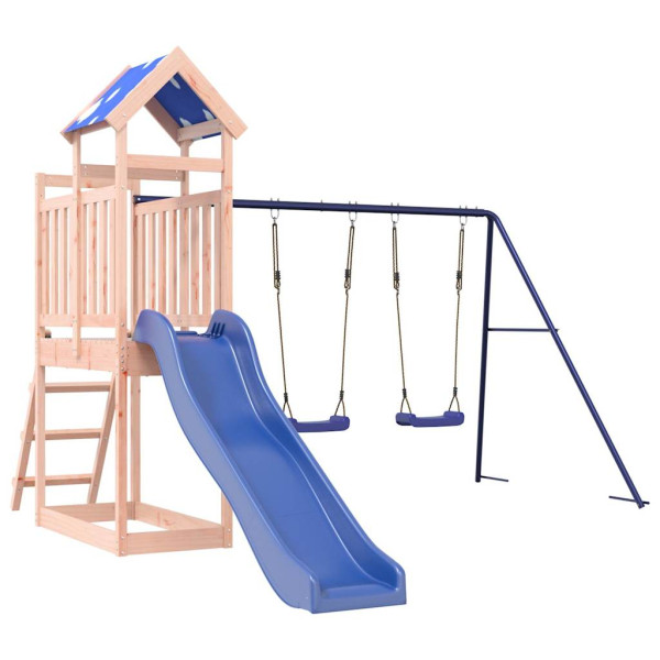 VidaXL ogrodowy plac zabaw Brąz Drewno daglezjowe 471535