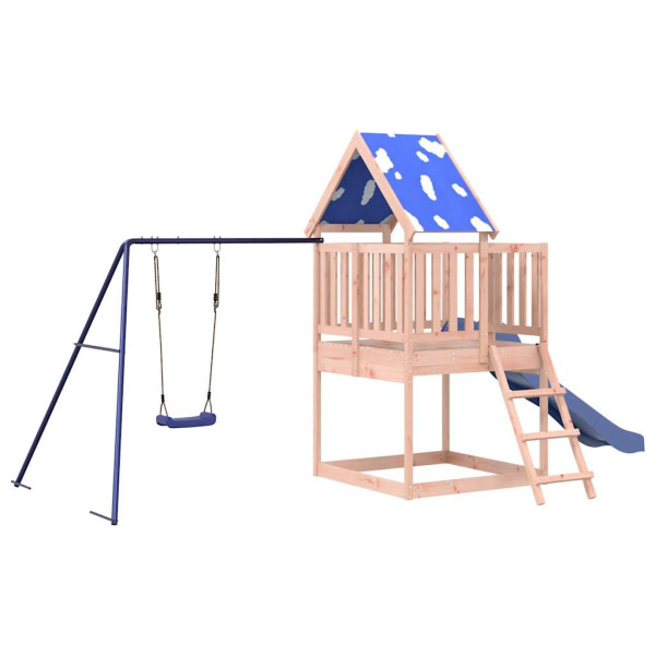 VidaXL ogrodowy plac zabaw Brąz Drewno daglezjowe 471566
