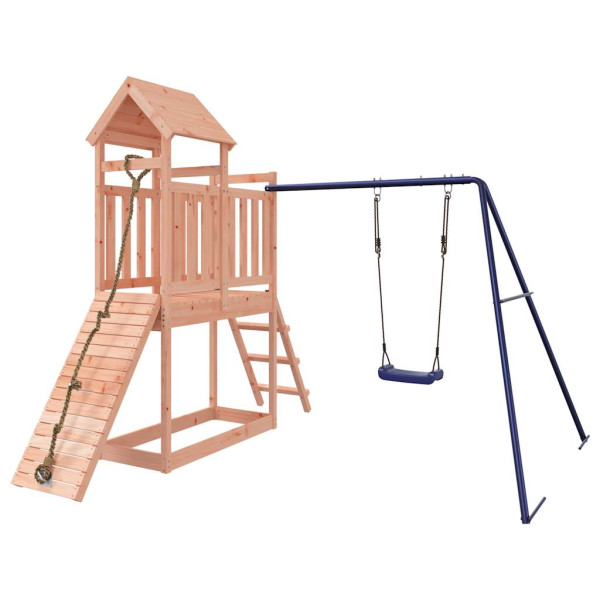VidaXL ogrodowy plac zabaw Brąz Drewno daglezjowe 471569