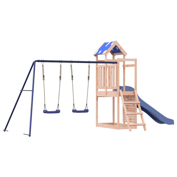 VidaXL ogrodowy plac zabaw Brąz Drewno daglezjowe 471585