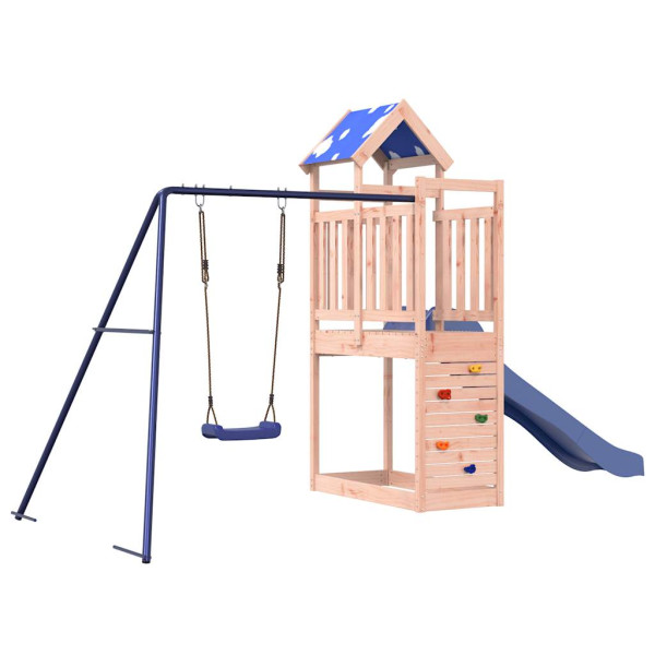 VidaXL ogrodowy plac zabaw Brąz Drewno daglezjowe 471607