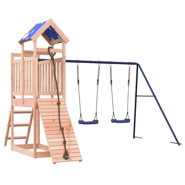 VidaXL ogrodowy plac zabaw Brąz Drewno daglezjowe 471674