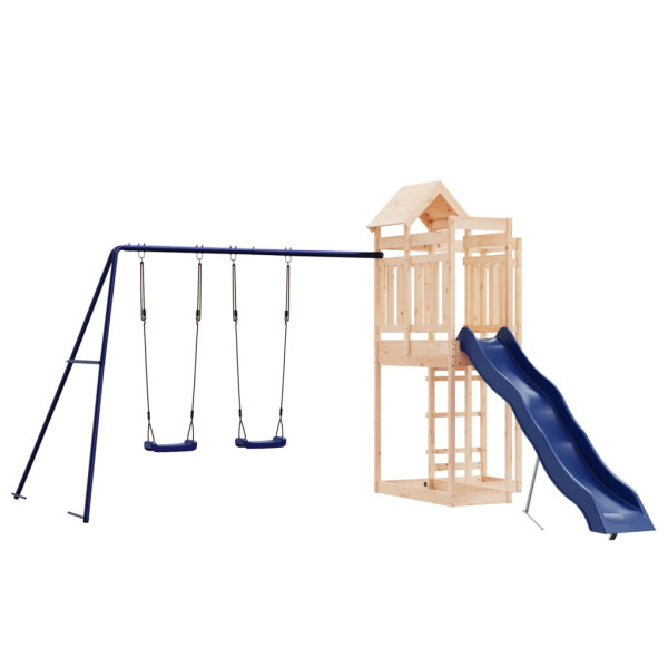 VidaXL ogrodowy plac zabaw Brąz Drewno 471508