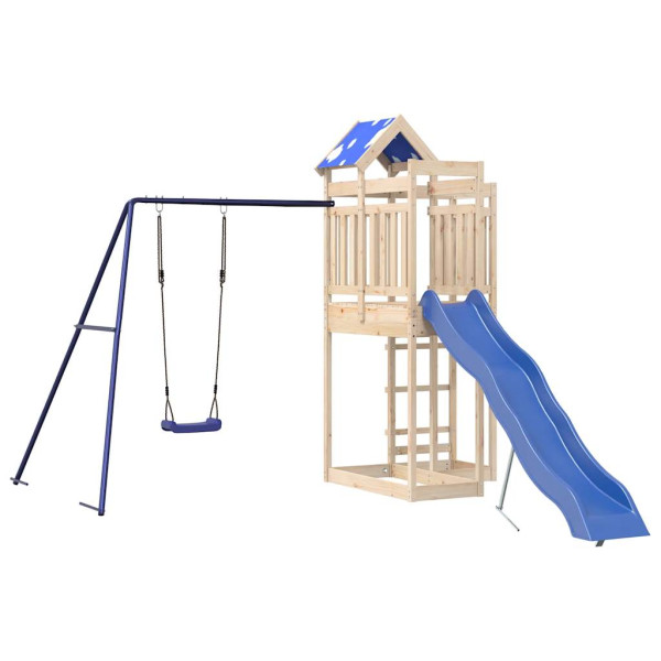 VidaXL ogrodowy plac zabaw Brąz Drewno 471610