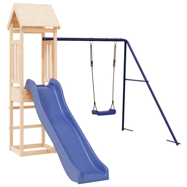 VidaXL ogrodowy plac zabaw Brąz Drewno 471653
