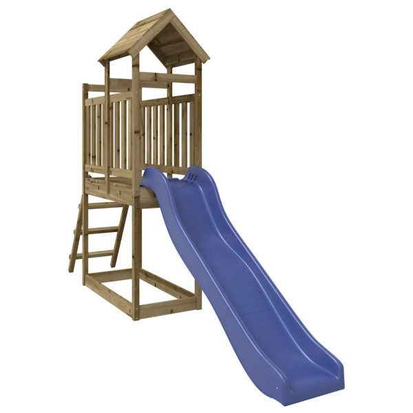 VidaXL ogrodowy plac zabaw Brąz Drewno 471415