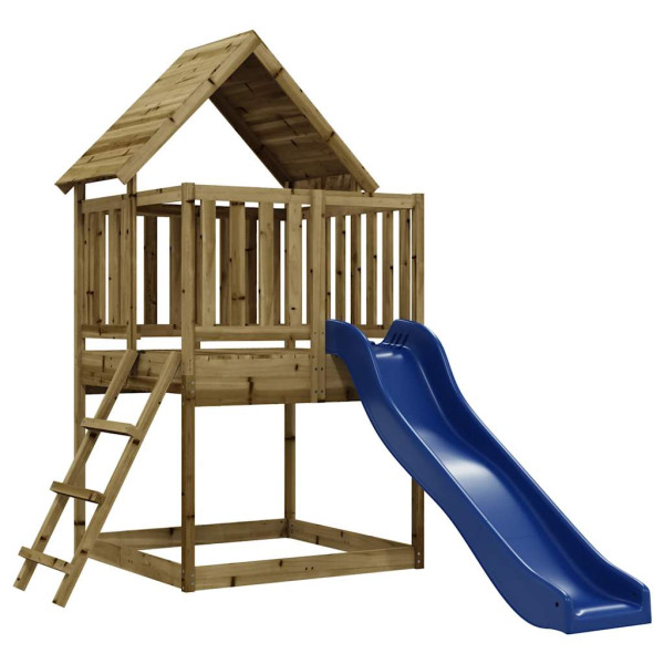 VidaXL ogrodowy plac zabaw Brąz Drewno 471307