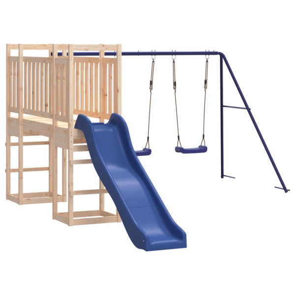 VidaXL ogrodowy plac zabaw Brąz Drewno sosnowe 471433