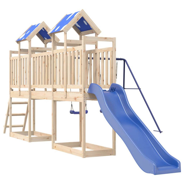 VidaXL ogrodowy plac zabaw Brąz Drewno sosnowe 471455