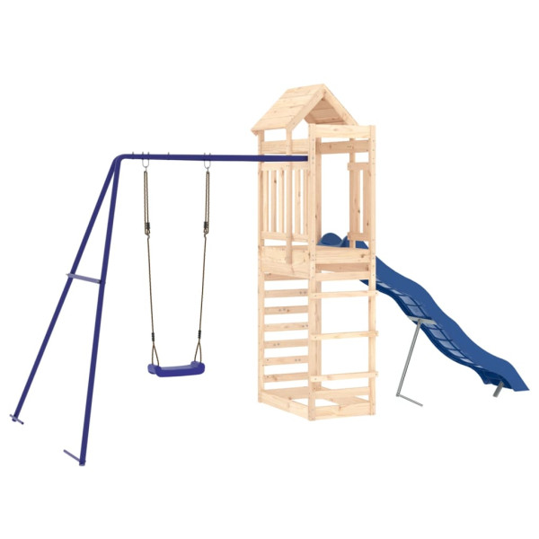 VidaXL ogrodowy plac zabaw Brąz Drewno sosnowe 471476