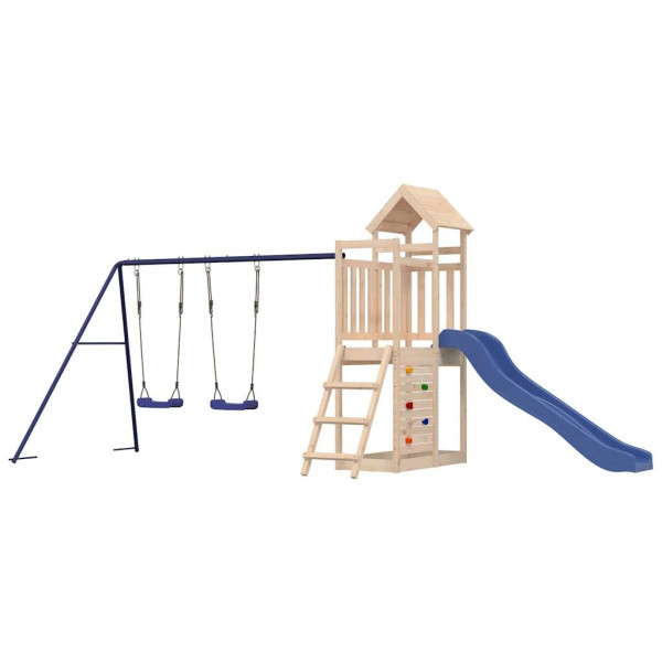 VidaXL ogrodowy plac zabaw Brąz Drewno sosnowe 471507