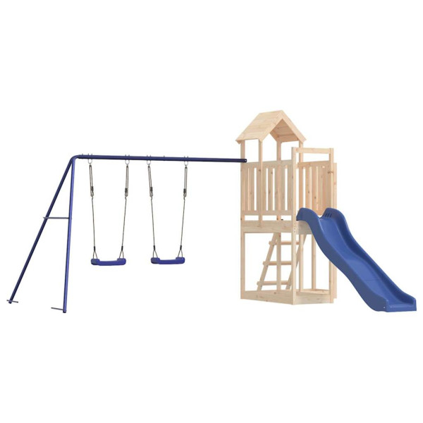 VidaXL ogrodowy plac zabaw Brąz Drewno sosnowe 471516