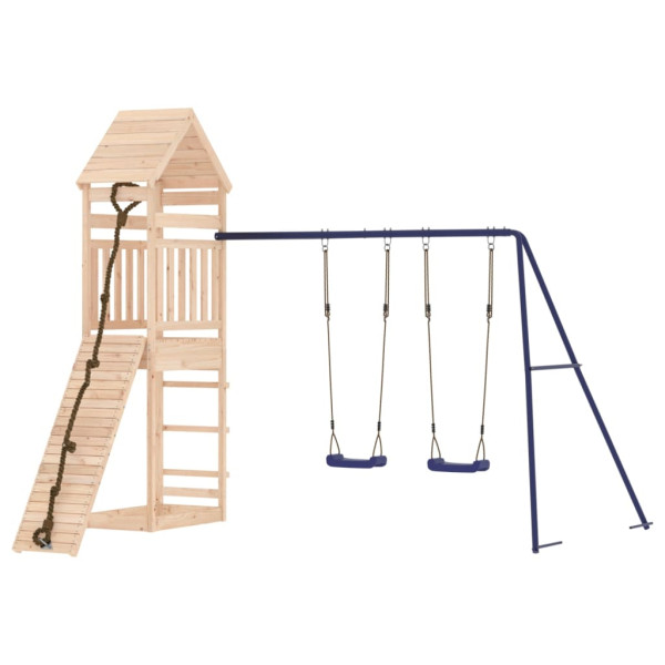 VidaXL ogrodowy plac zabaw Brąz Drewno sosnowe 471540