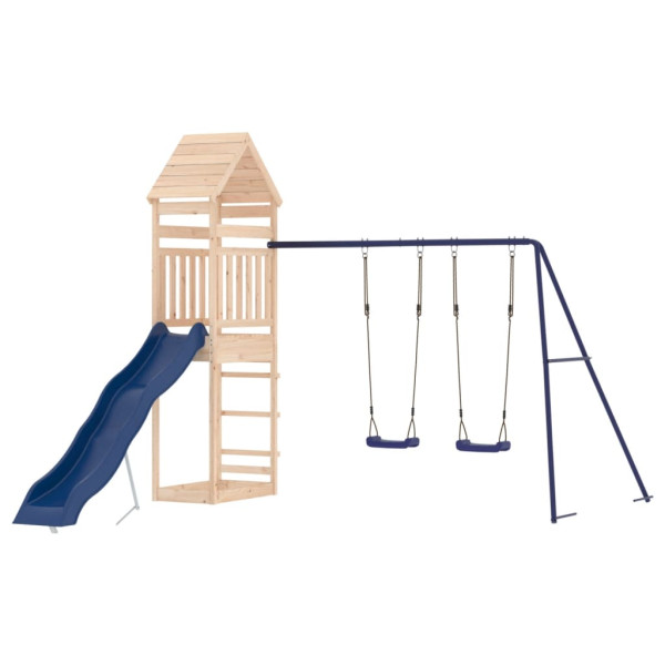 VidaXL ogrodowy plac zabaw Brąz Drewno sosnowe 471546