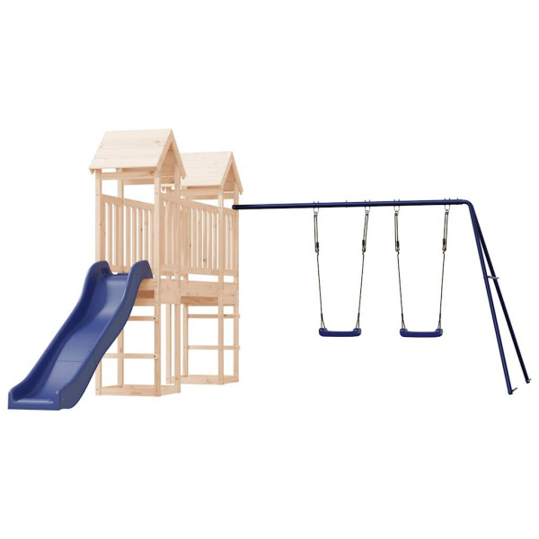 VidaXL ogrodowy plac zabaw Brąz Drewno sosnowe 471551