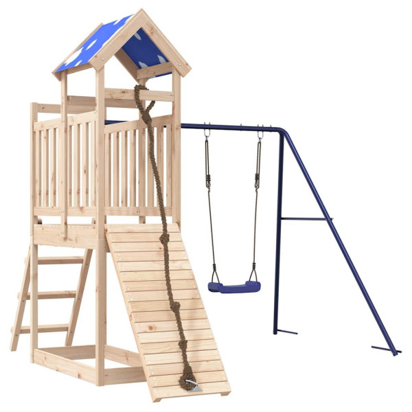 VidaXL ogrodowy plac zabaw Brąz Drewno sosnowe 471557