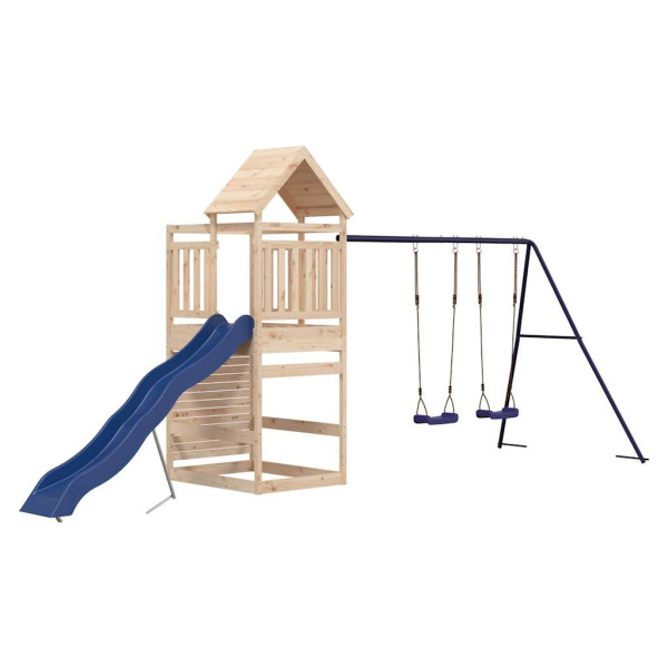 VidaXL ogrodowy plac zabaw Brąz Drewno sosnowe 471562
