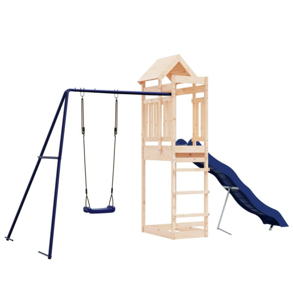VidaXL ogrodowy plac zabaw Brąz Drewno sosnowe 471598