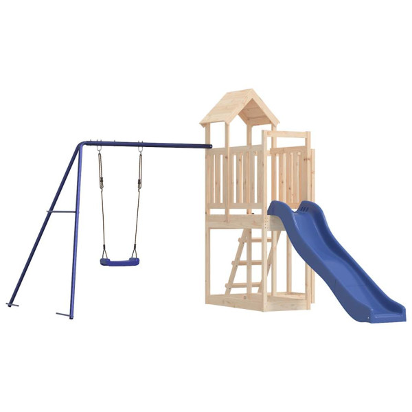 VidaXL ogrodowy plac zabaw Brąz Drewno sosnowe 471619