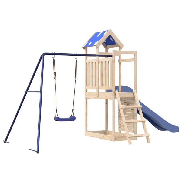 VidaXL ogrodowy plac zabaw Brąz Drewno sosnowe 471624