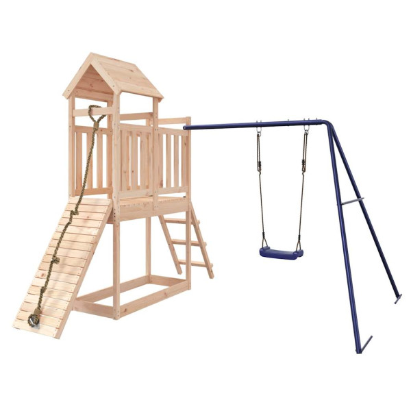 VidaXL ogrodowy plac zabaw Brąz Drewno sosnowe 471625