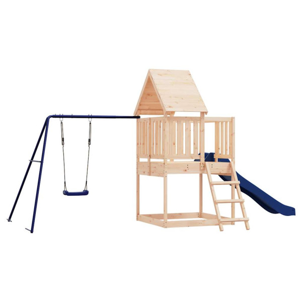 VidaXL ogrodowy plac zabaw Brąz Drewno sosnowe 471627