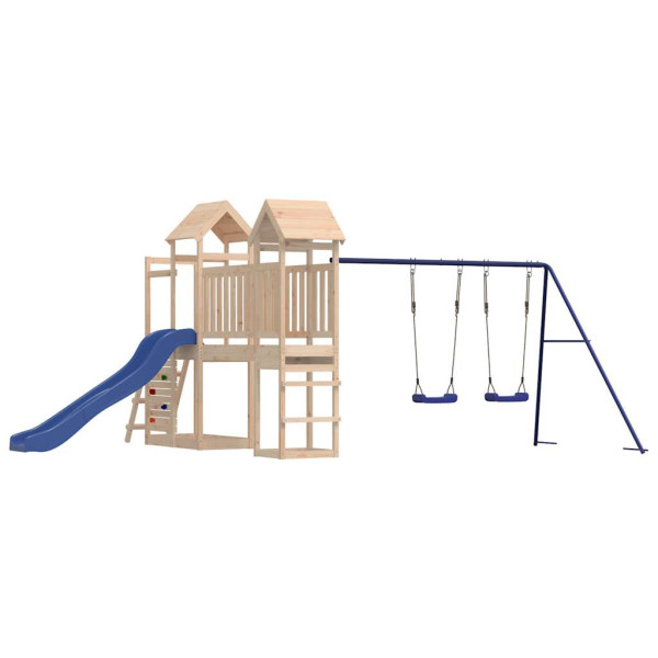 VidaXL ogrodowy plac zabaw Brąz Drewno sosnowe 471633