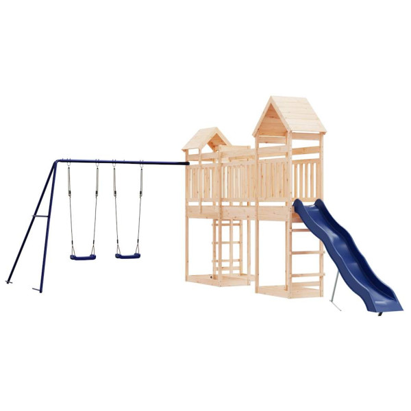 VidaXL ogrodowy plac zabaw Brąz Drewno sosnowe 471661