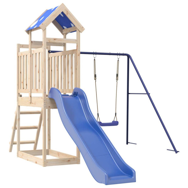 VidaXL ogrodowy plac zabaw Brąz Drewno sosnowe 471667