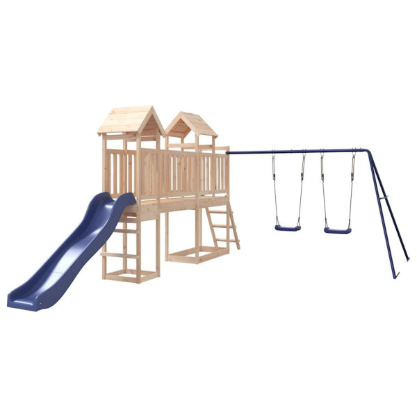 VidaXL ogrodowy plac zabaw Brąz Drewno sosnowe 471733