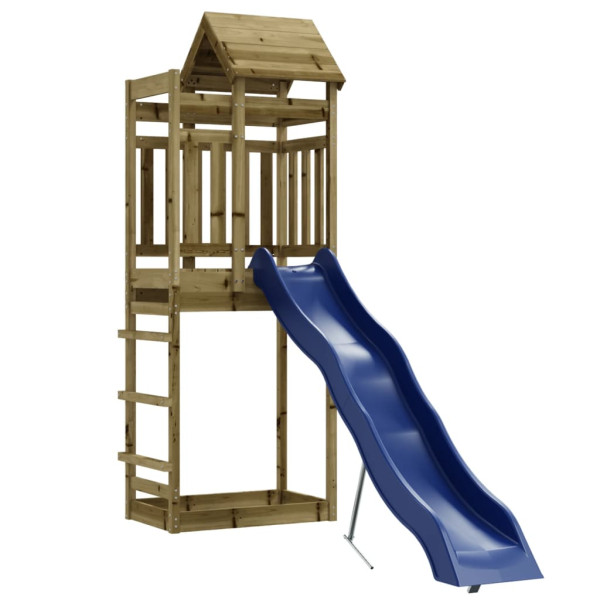 VidaXL ogrodowy plac zabaw Brąz Impregnowane drewno 471306