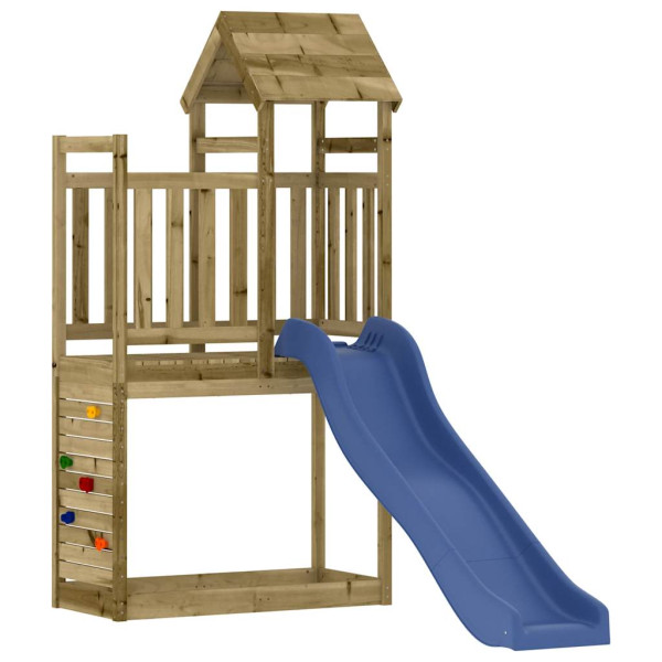 VidaXL ogrodowy plac zabaw Brąz Impregnowane drewno 471335