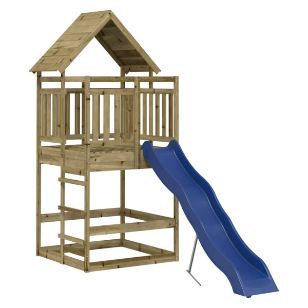 VidaXL ogrodowy plac zabaw Brąz Impregnowane drewno 471439